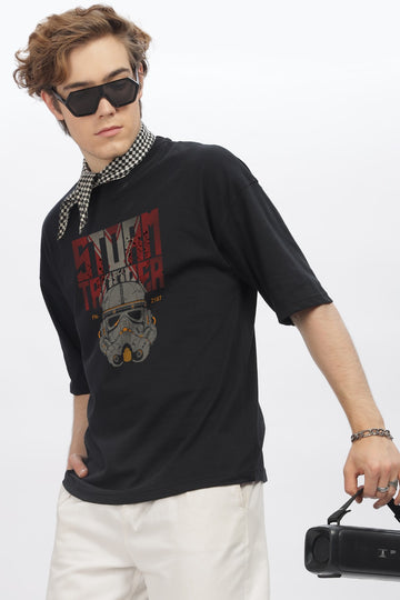 Storm Trooper Round Neck Oversized T-Shirt