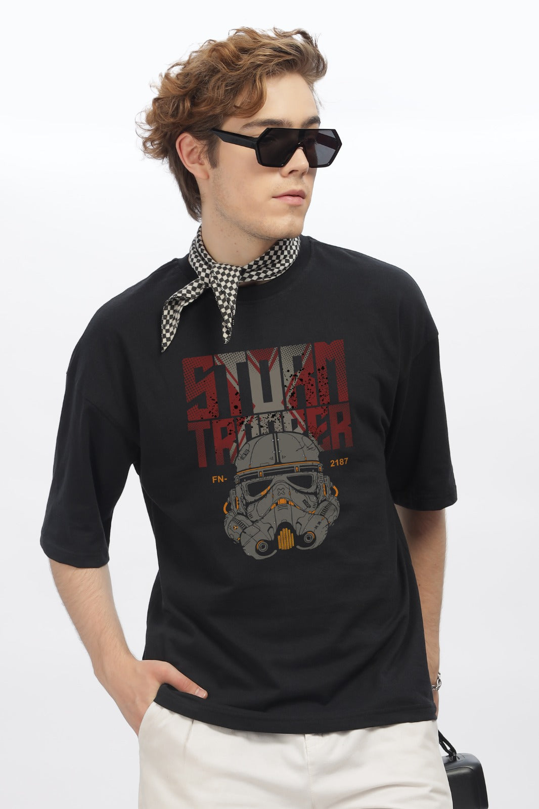 Storm Trooper Round Neck Oversized T-Shirt