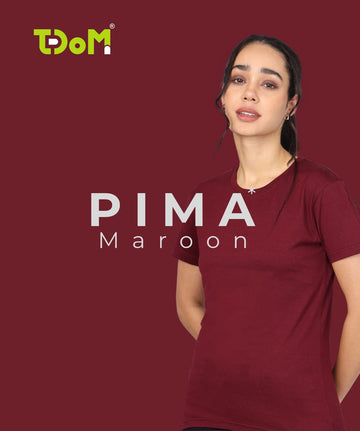 TDOM Women’s Maroon Crew Neck T-Shirt