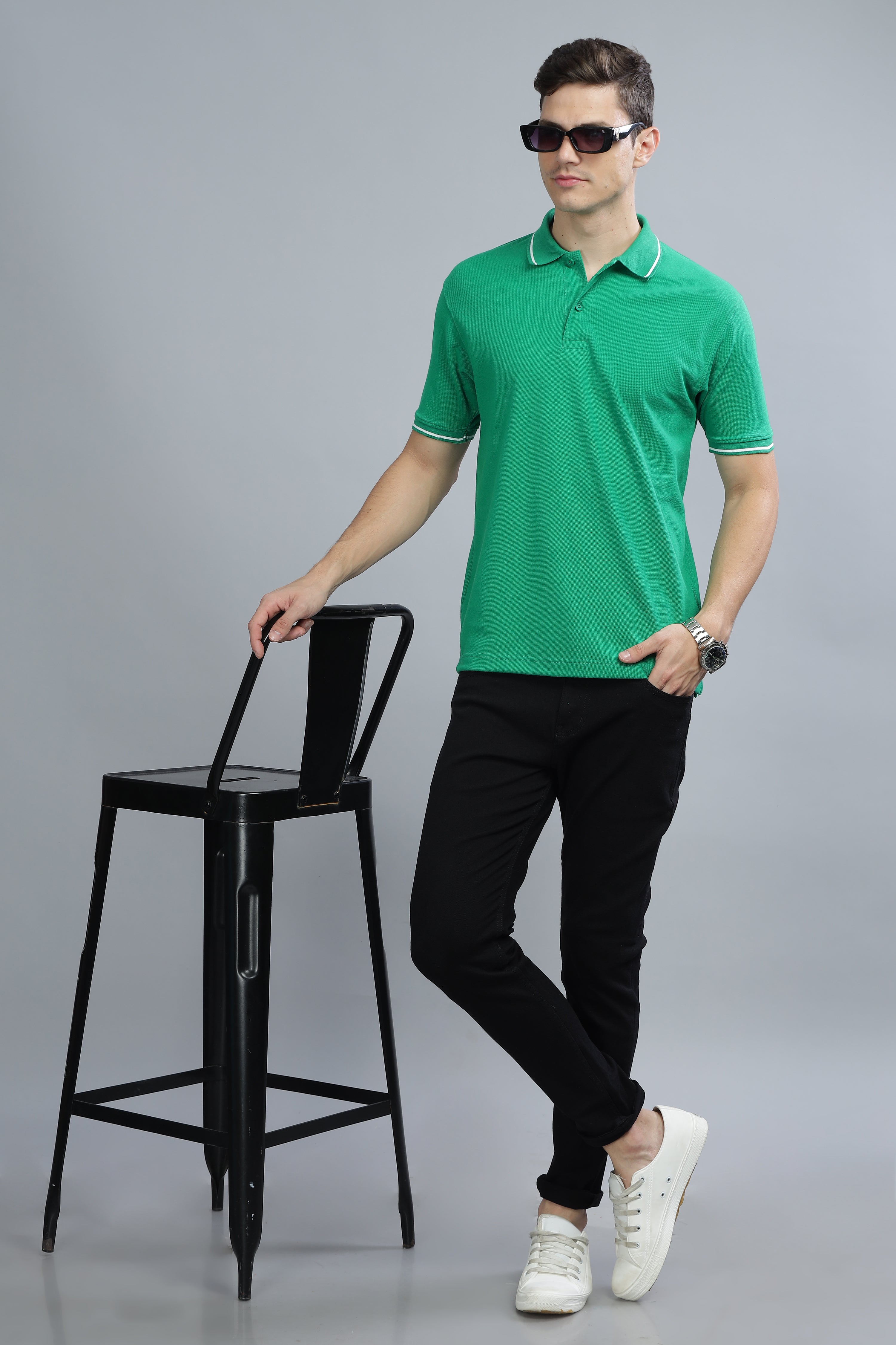 TDoM Polo T-shirt with Stripes