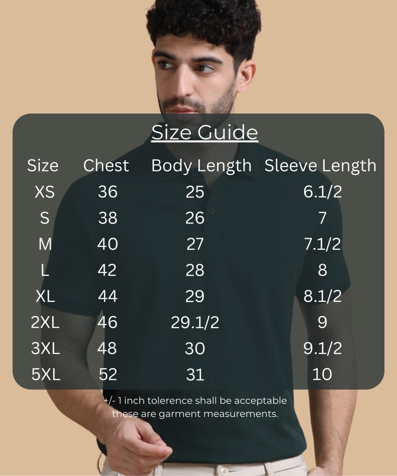 TDOM Men’s Forest Green Sustainable Jacquard Polo T-Shirt