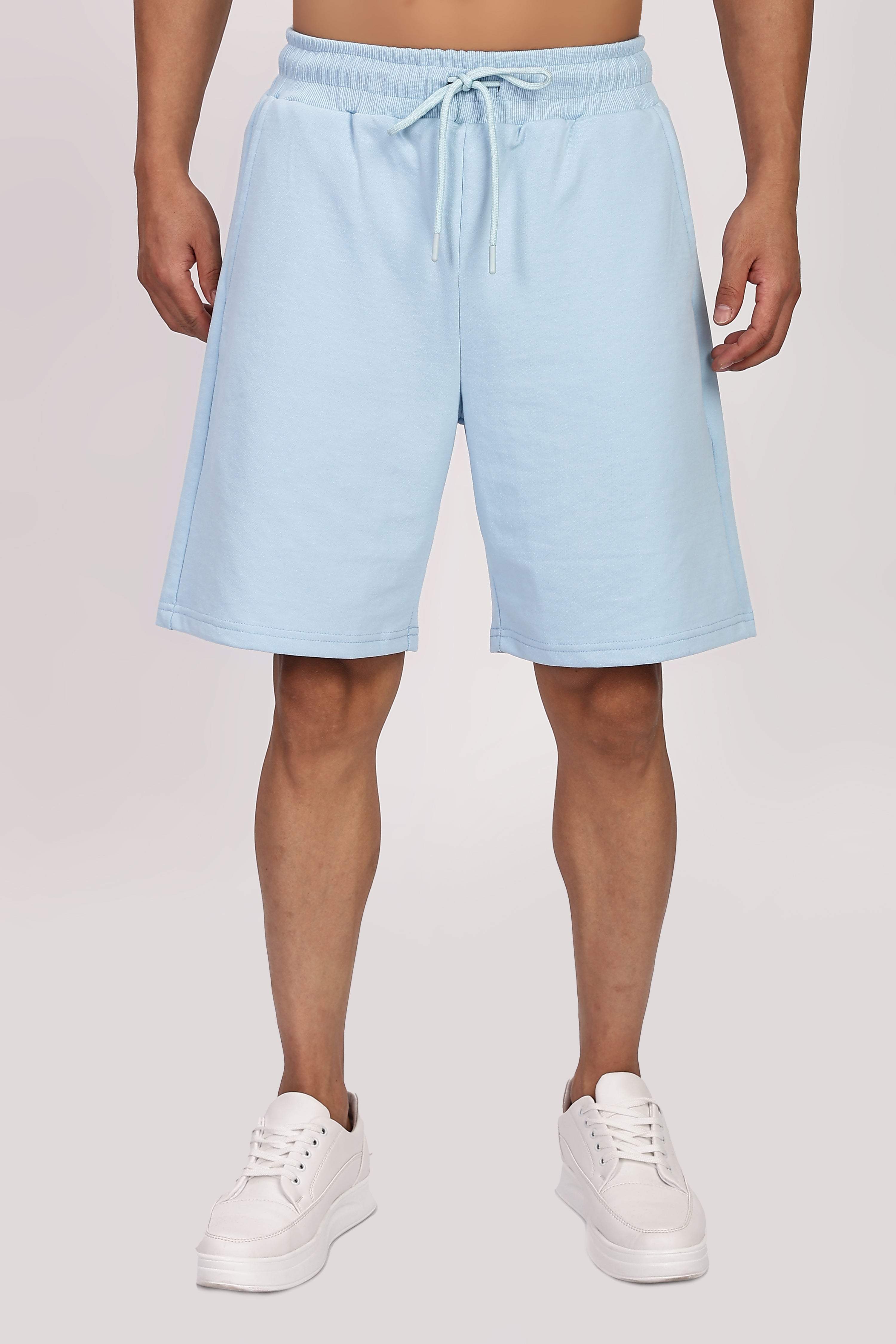 French Terry Light Pastel Blue Co-ord Set