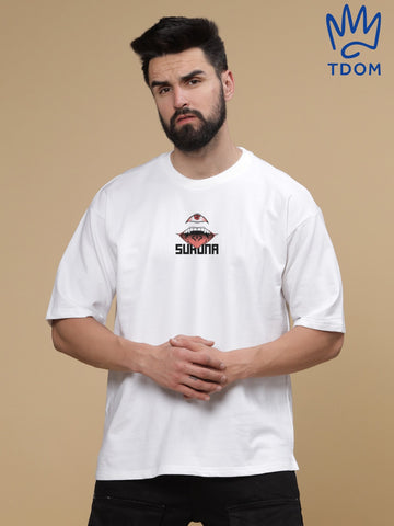 Yuji & Sakuna Round Neck Oversized T-Shirt