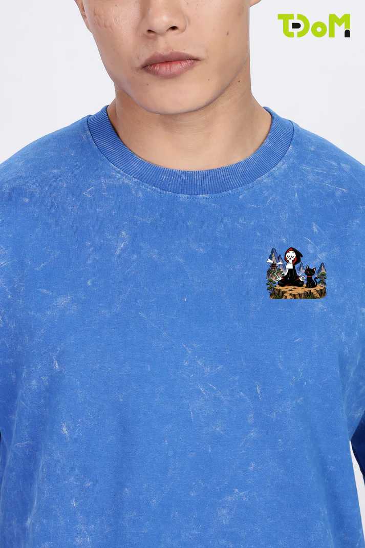Lazy Judgment Acid Wash Tee