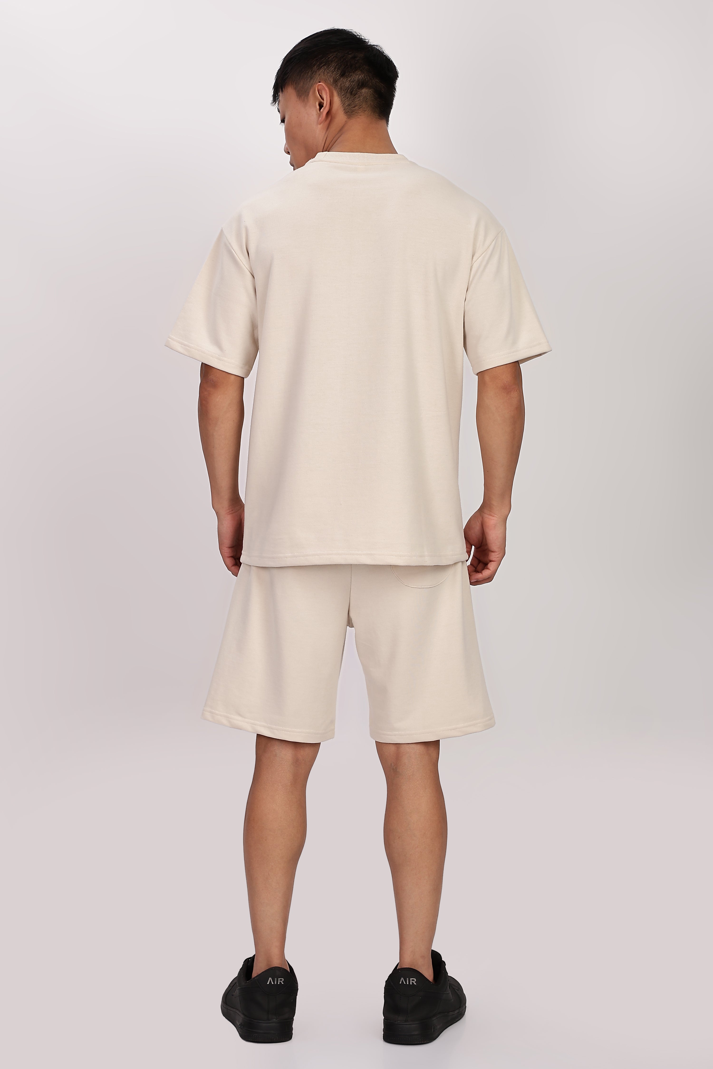 French Terry Beige Co-ord Set
