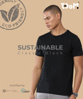 TDOM Men’s Classic Black Crewneck T-Shirt