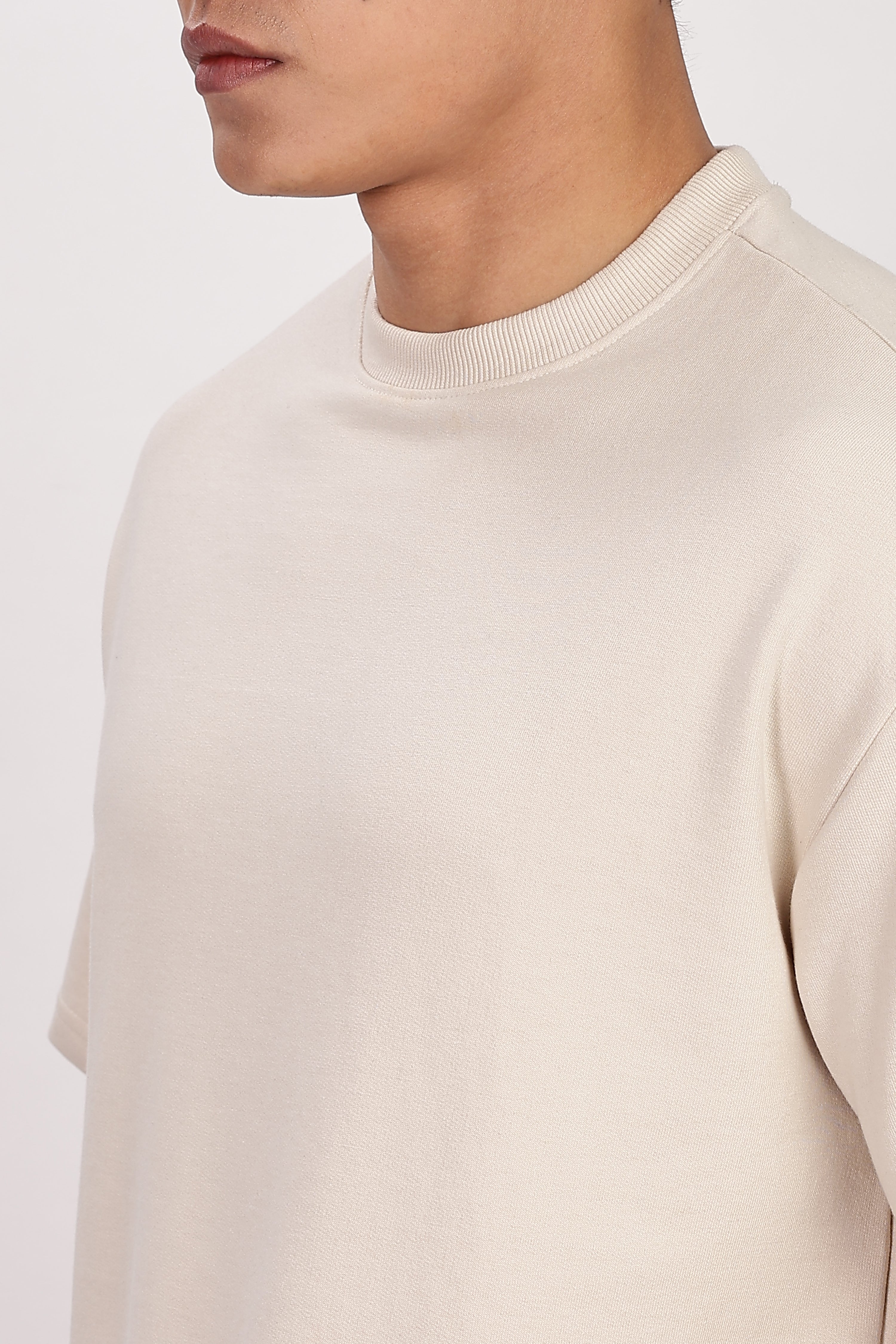 French Terry Beige Co-ord Set