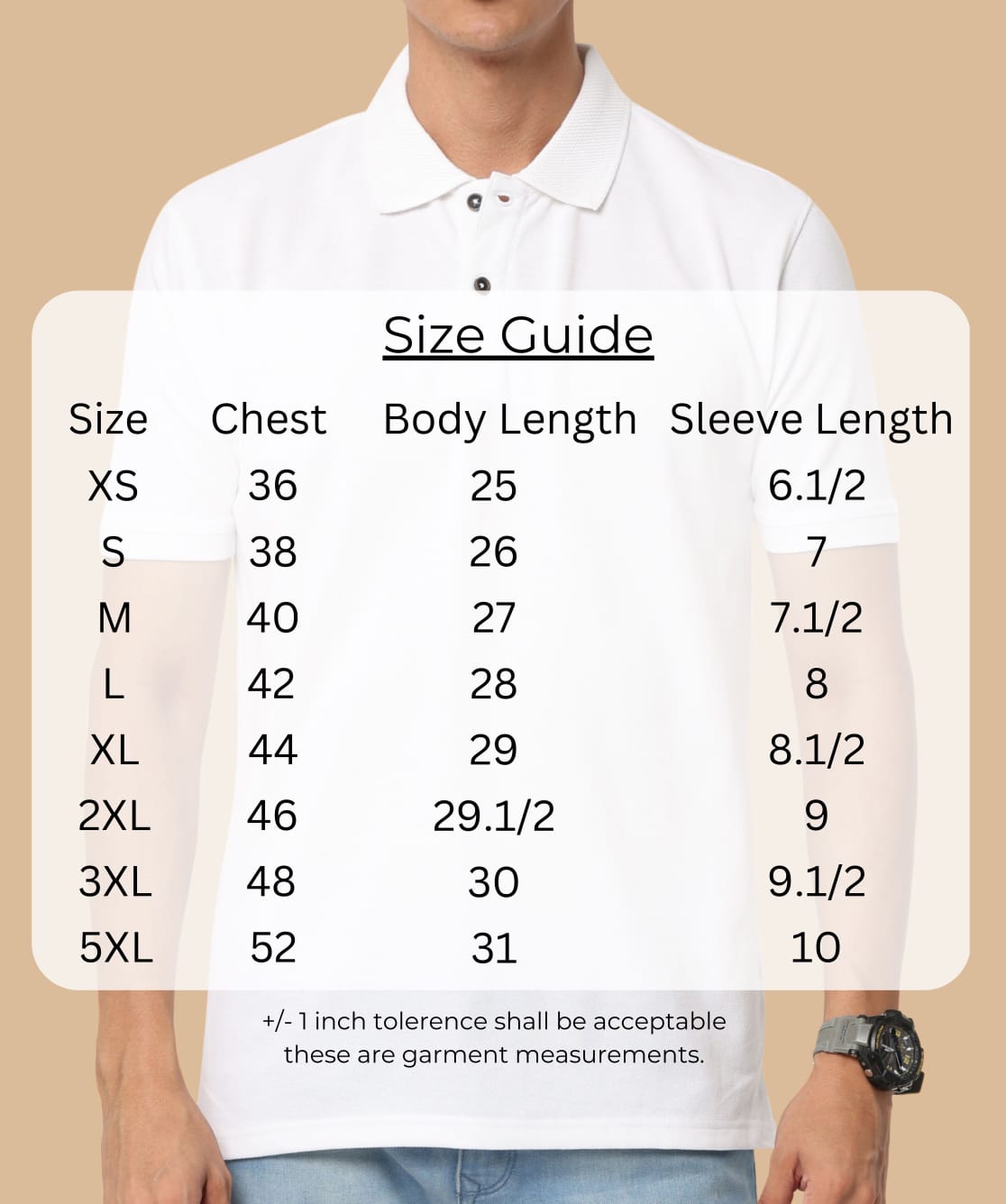 TDOM Men’s White Sustainable Jacquard Polo T-Shirt