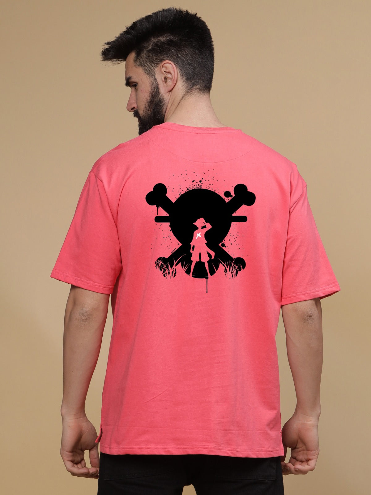 Luffy Round Neck Oversized T-Shirt