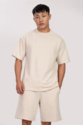 French Terry Beige Co-ord Set