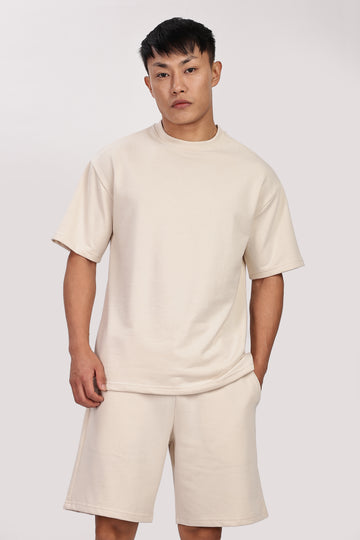 French Terry Beige Co-ord Set