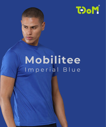 Mobilitee Imperial Blue Crew Neck T-Shirt