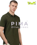 TDOM Men’s OLIVE GREEN Premium Polo T-Shirt