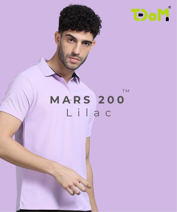 TDOM Men’s Lilac Mars200 Polo T-Shirt