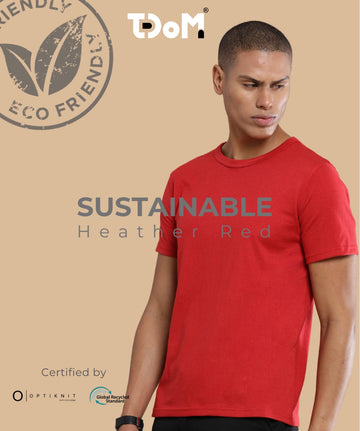 TDOM Men’s Heather Red Crewneck T-Shirt
