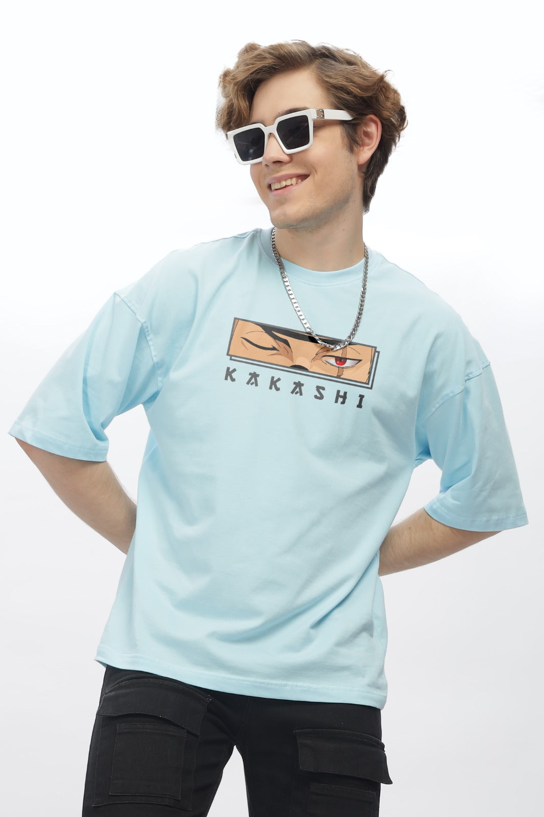 Kakashi Round Neck Oversized T-Shirt