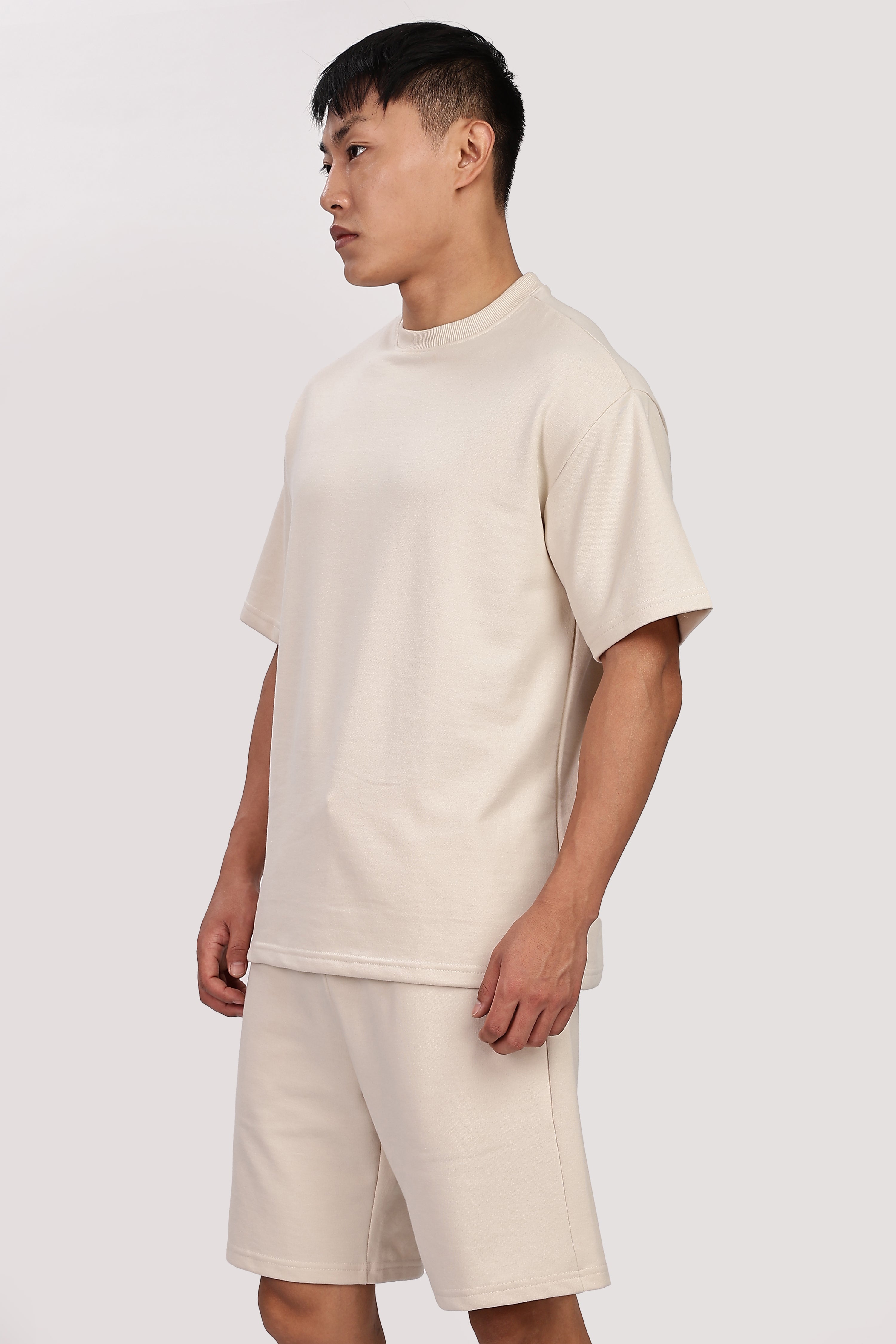 French Terry Beige Co-ord Set