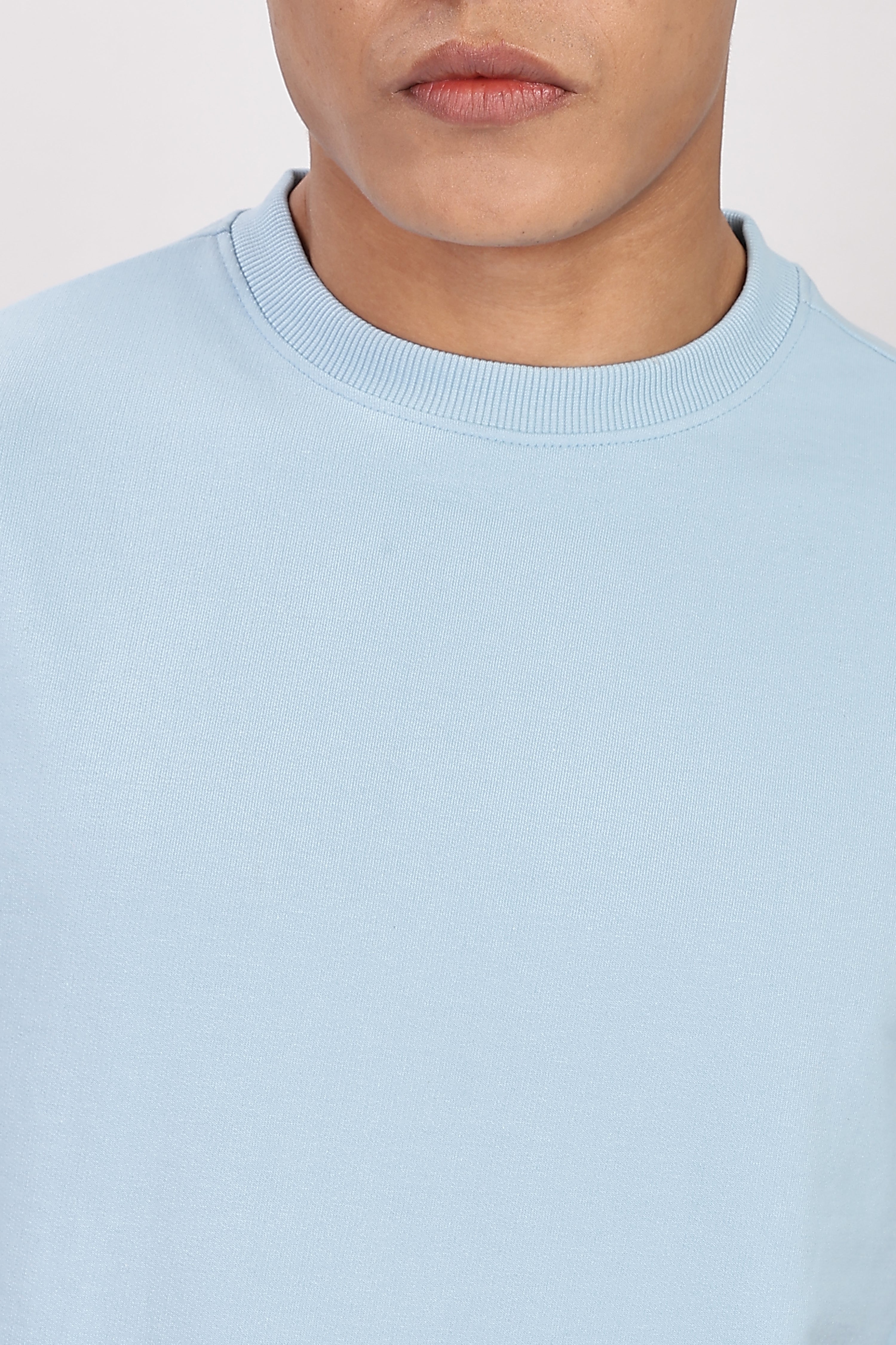 French Terry Light Pastel Blue Co-ord Set