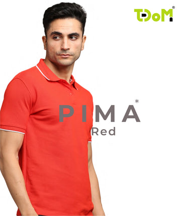 TDOM Men’s RED Premium Polo T-Shirt