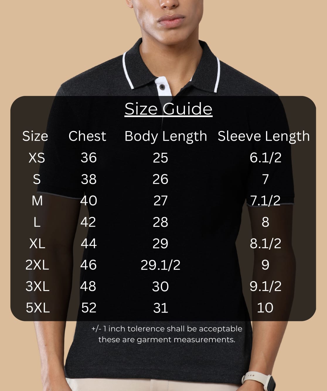 TDOM Men’s Charcoal Melange Sustainable Jacquard Polo T-Shirt