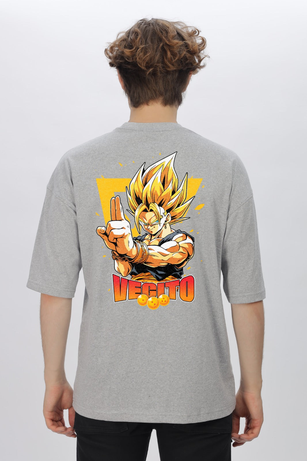 Vegito Round Neck Oversized T-Shirt