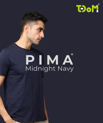 TDOM Premium PIMA Midnight Navy  Crew Neck T-Shirt