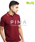 TDOM Men’s FRENCH WINE Premium Polo T-Shirt