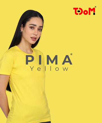 TDOM Women’s Yellow Crew Neck T-Shirt