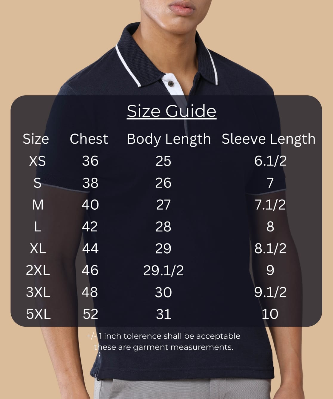TDOM Men’s Midnight Navy Sustainable Jacquard Polo T-Shirt