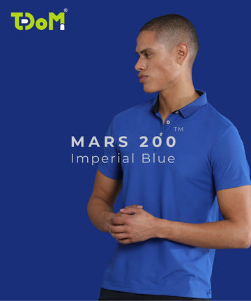 TDOM Men’s Imperial Blue Mars200 Polo T-Shirt
