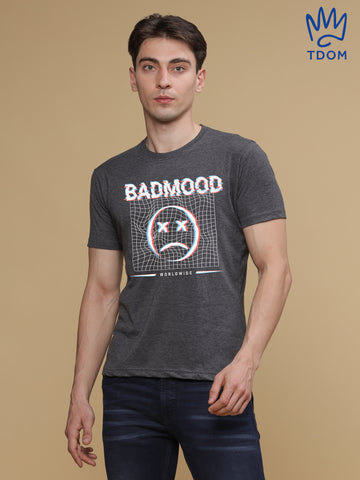 Badmood Lead Grey Basic Tshirt