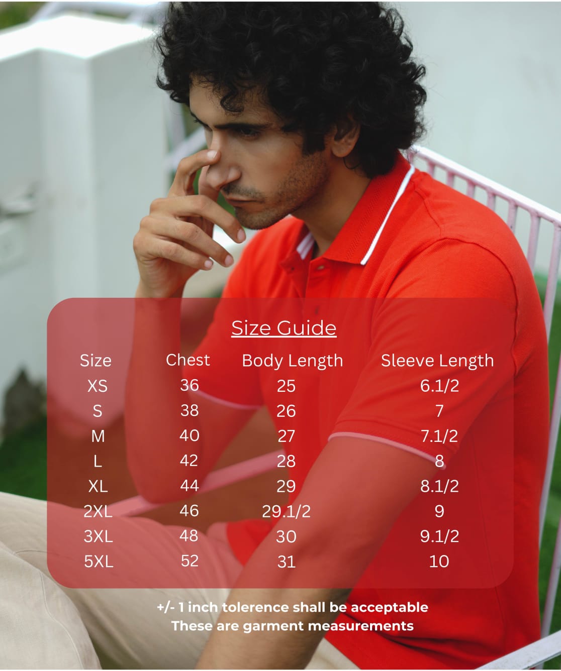 TDOM Men’s RED Premium Polo T-Shirt