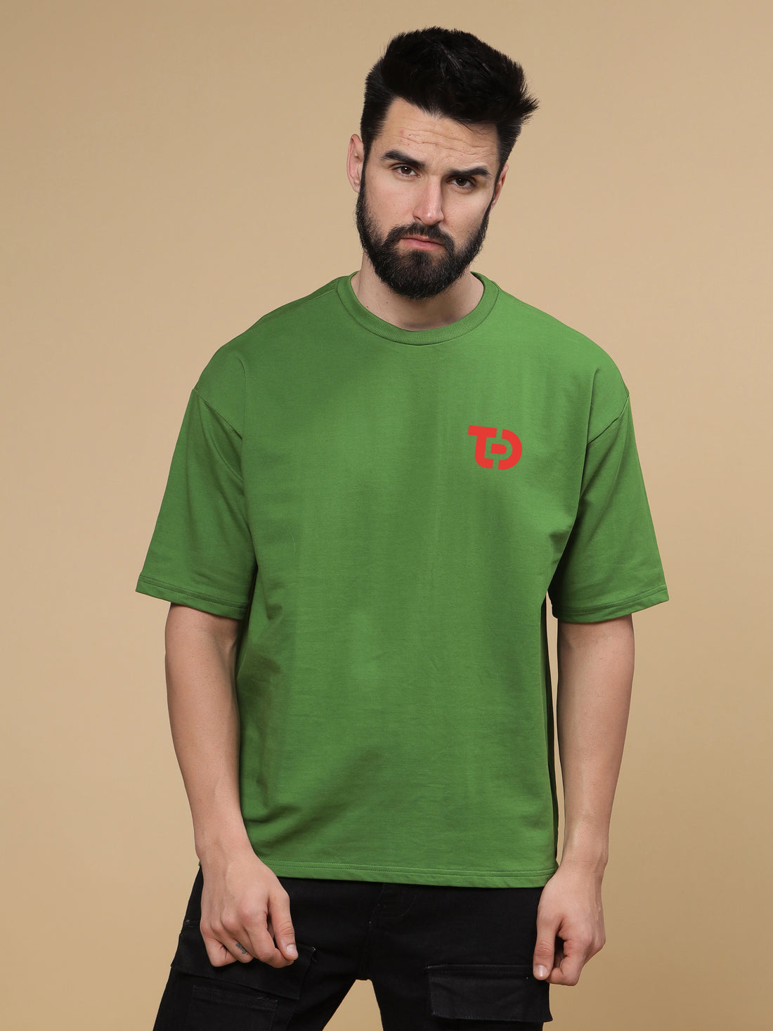 Samurai Forest Green Oversized Tshirt