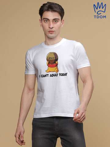 I can't Adult Regular Round Neck T-shirt