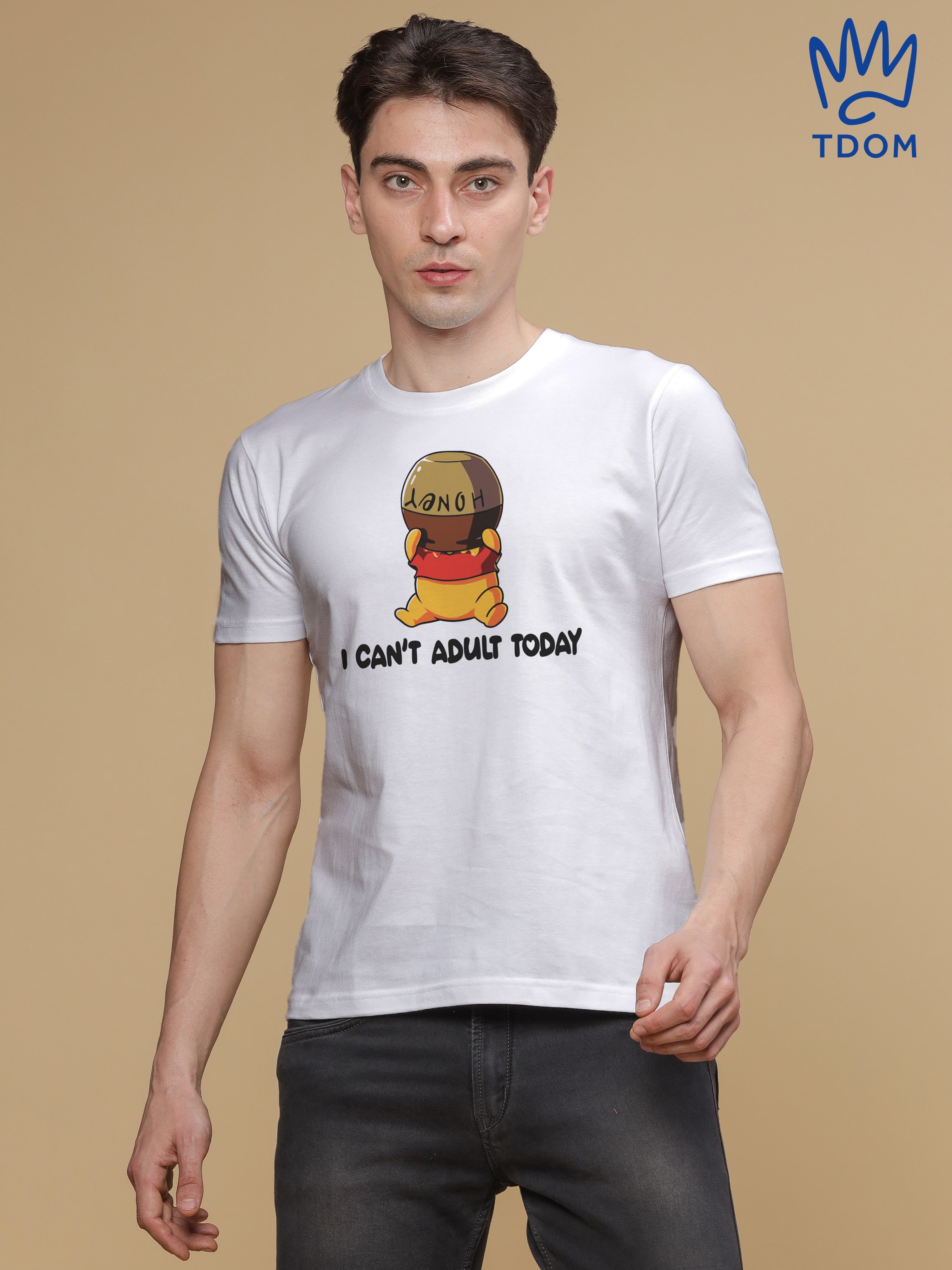 I can't Adult Regular Round Neck T-shirt