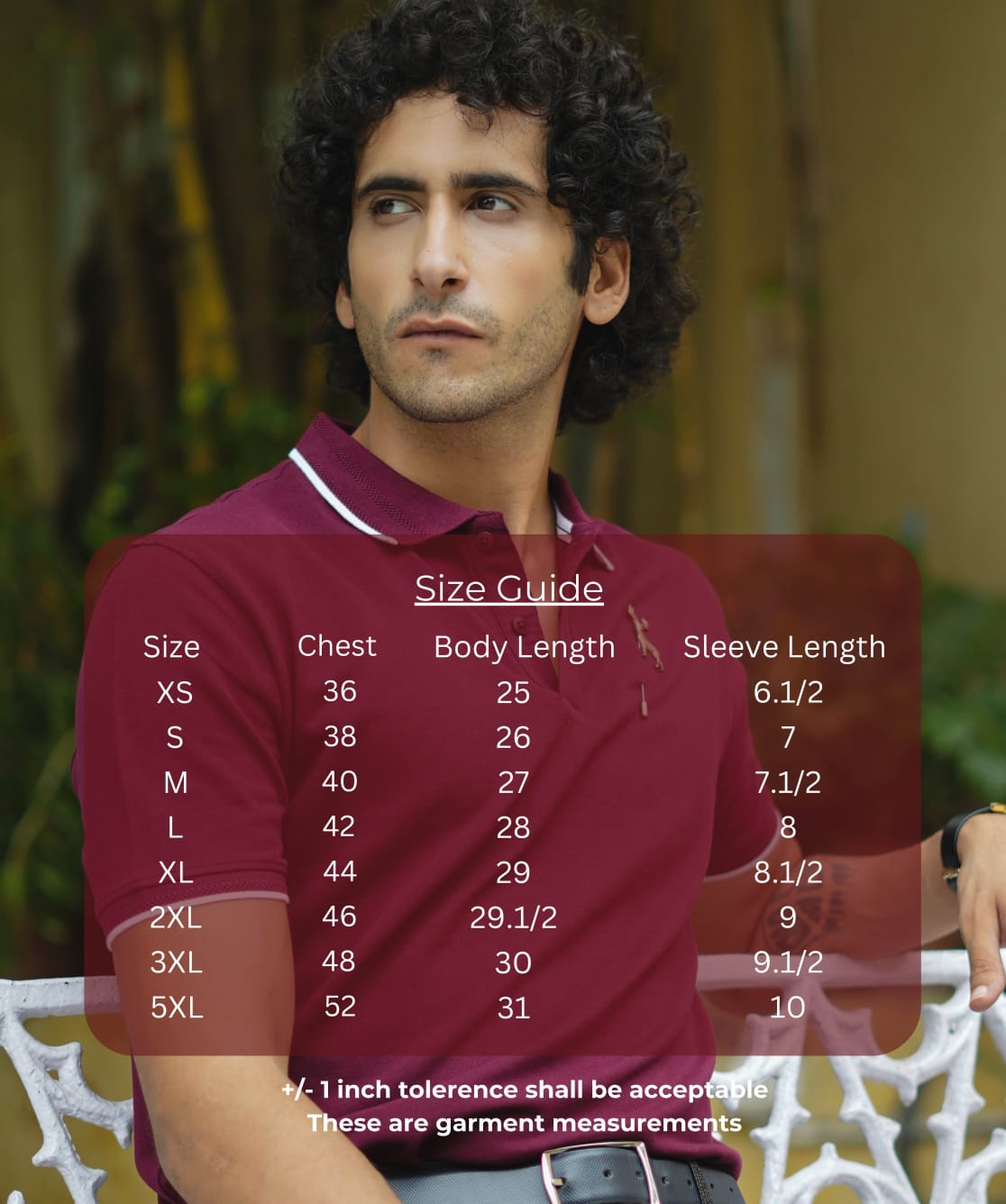 TDOM Men’s FRENCH WINE Premium Polo T-Shirt