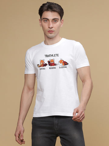 Triathlete Regular Round Neck T-shirt