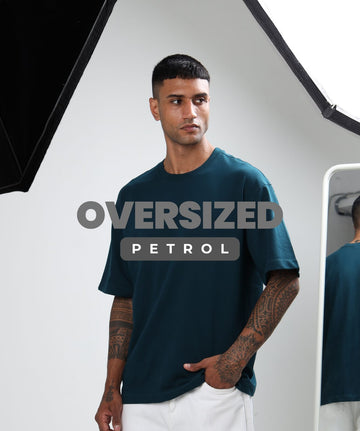 TDOM Men’s PETROL Oversized T-Shirt