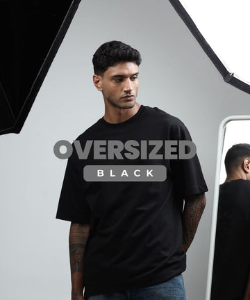 TDOM Men’s Black Oversized T-Shirt