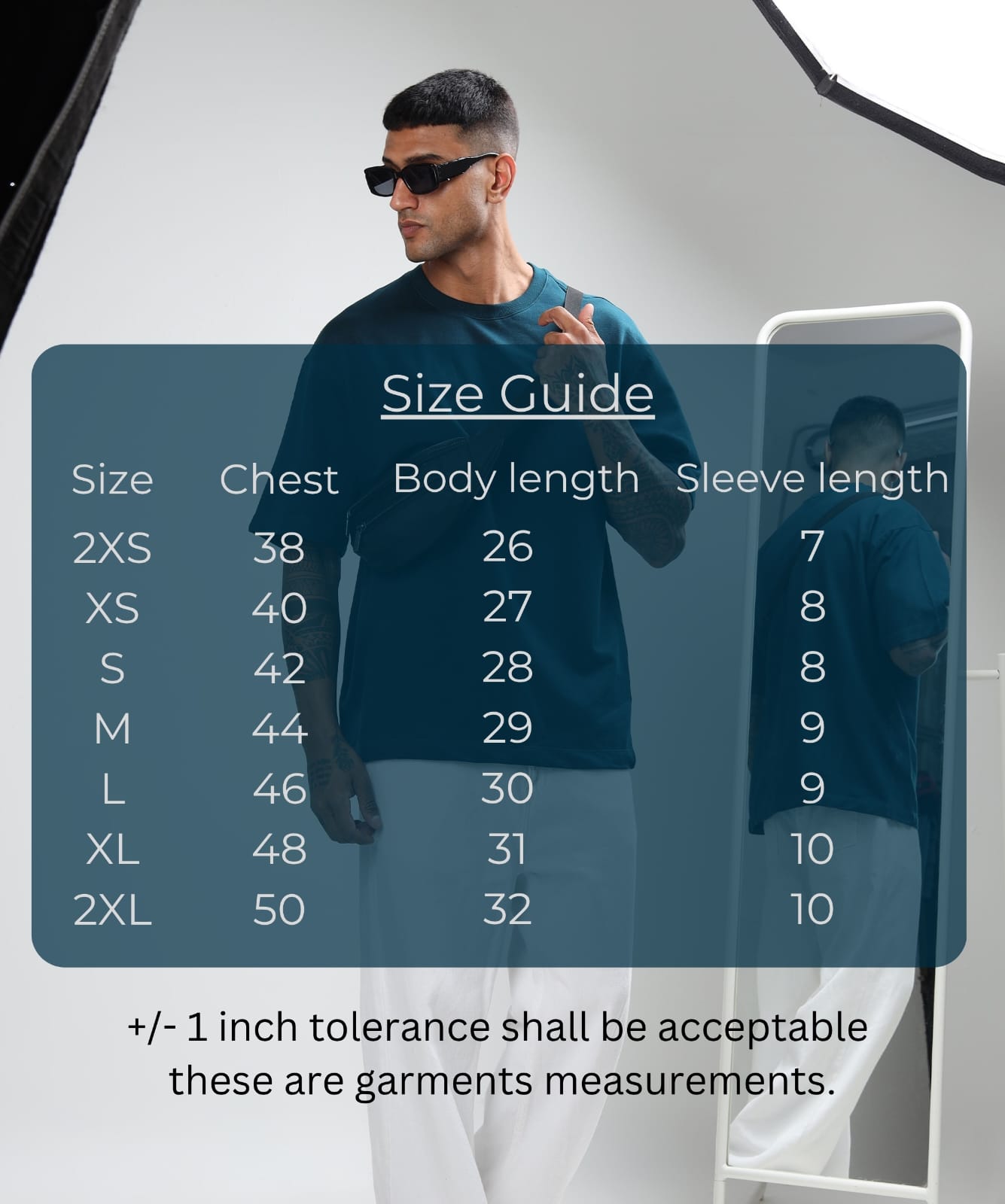 TDOM Men’s PETROL Oversized T-Shirt