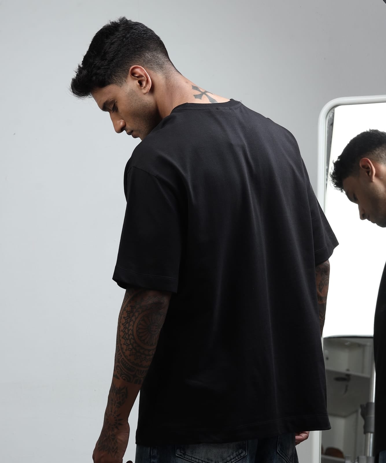 TDOM Men’s Black Oversized T-Shirt