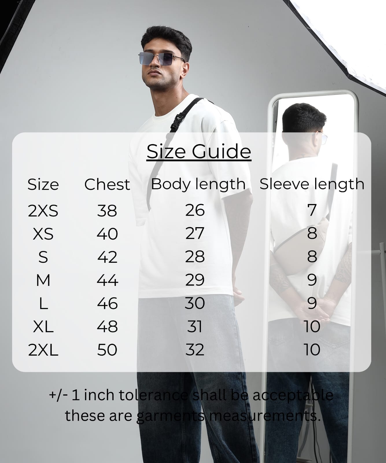 TDOM Men’s WHITE Oversized T-Shirt