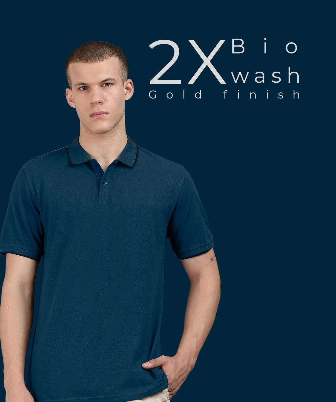 TDOM Men’s TEAL BLUE Premium Polo T-Shirt