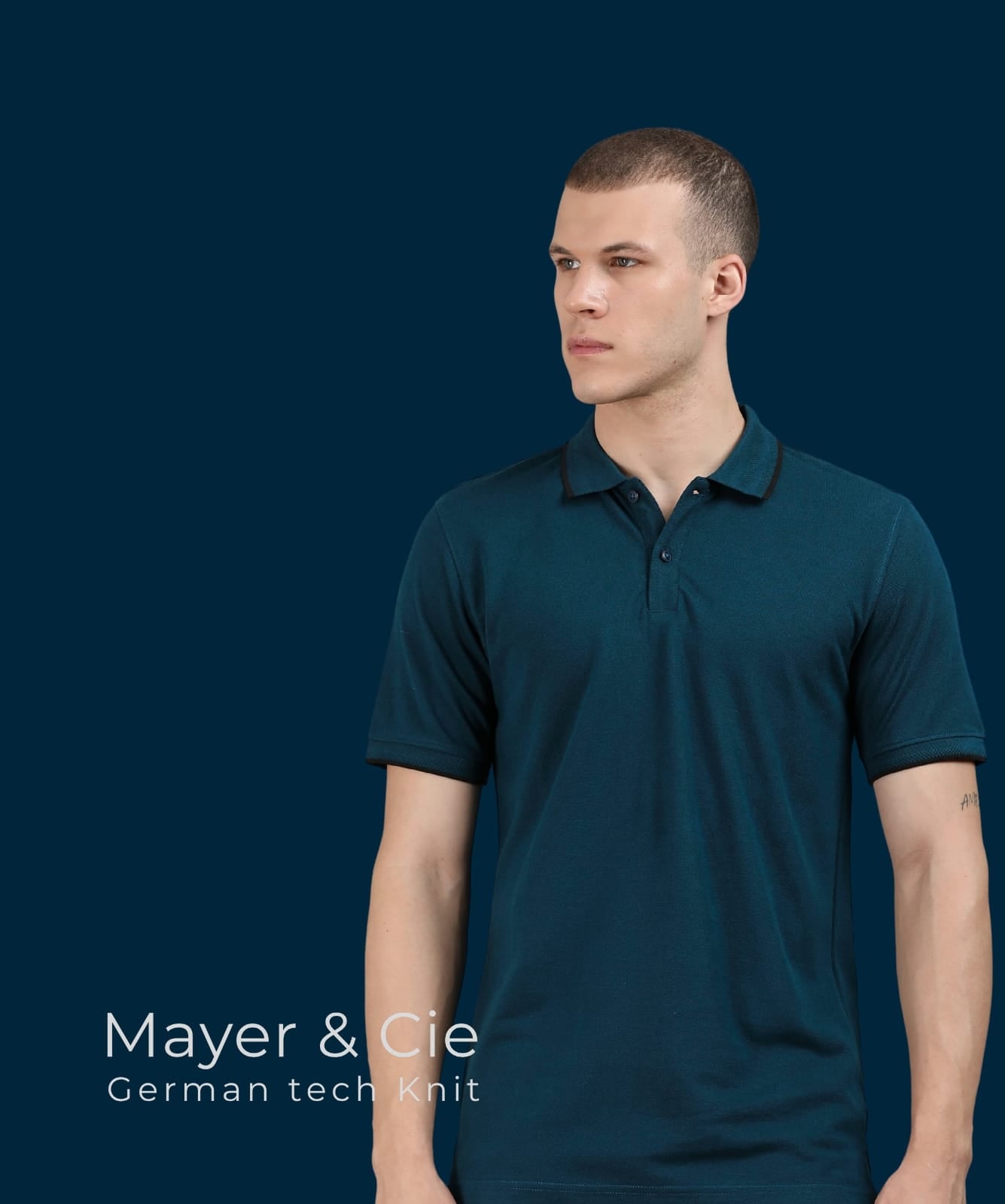 TDOM Men’s TEAL BLUE Premium Polo T-Shirt