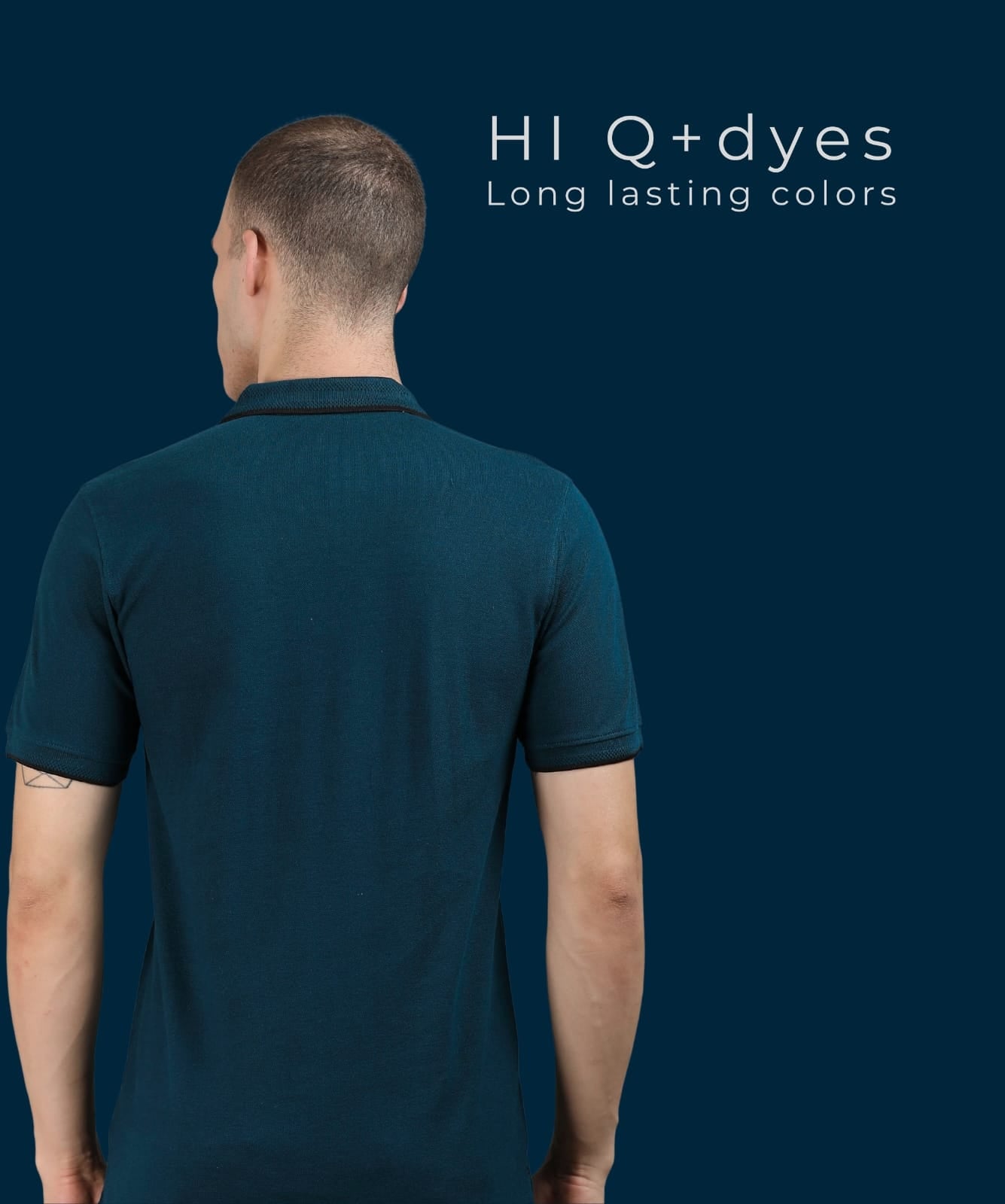 TDOM Men’s TEAL BLUE Premium Polo T-Shirt