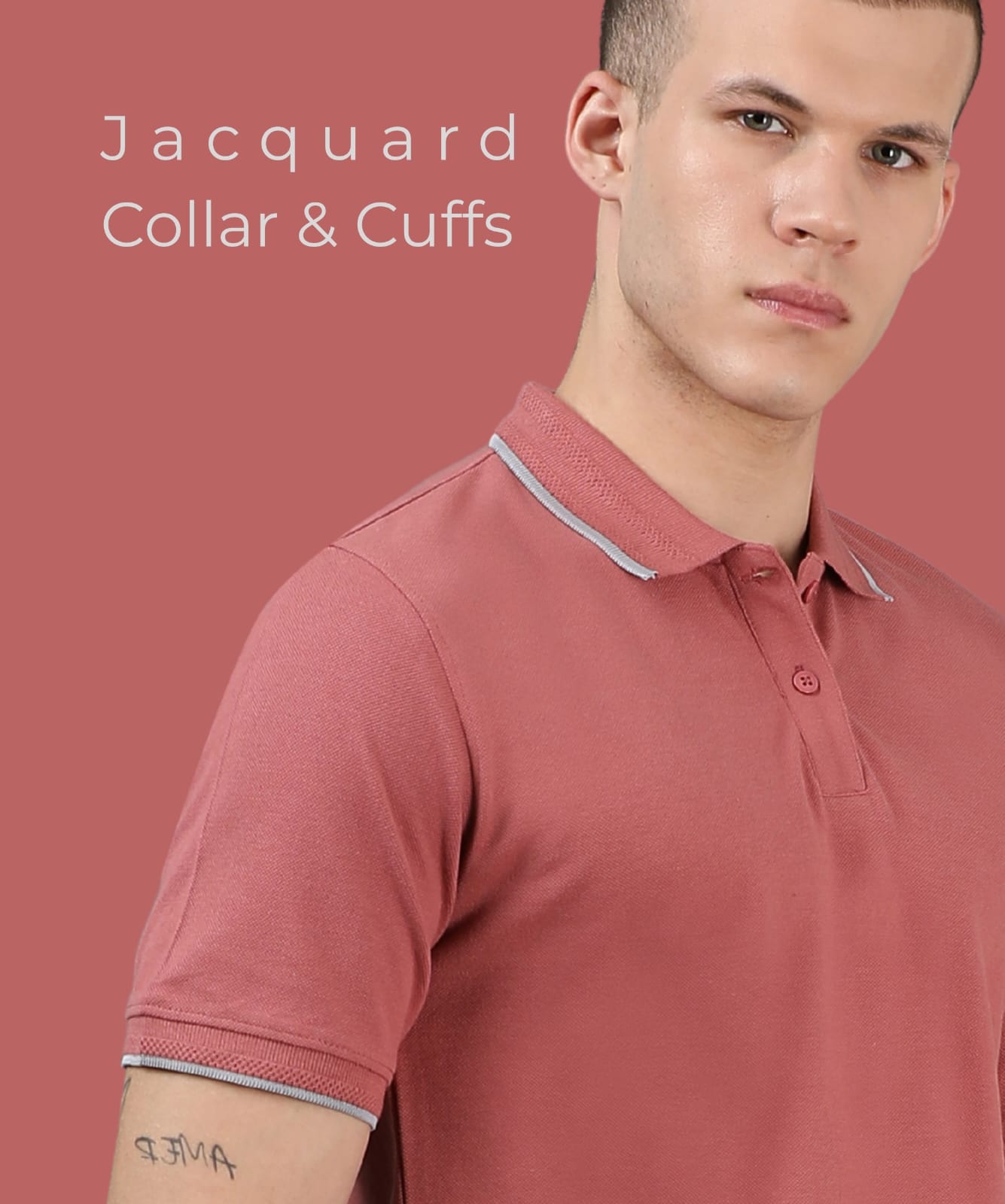 TDOM Men’s MAUVE Premium Polo T-Shirt