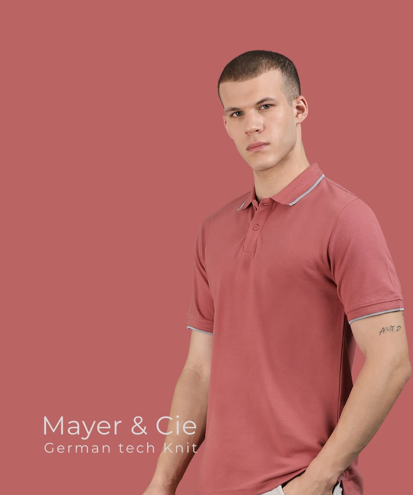 TDOM Men’s MAUVE Premium Polo T-Shirt
