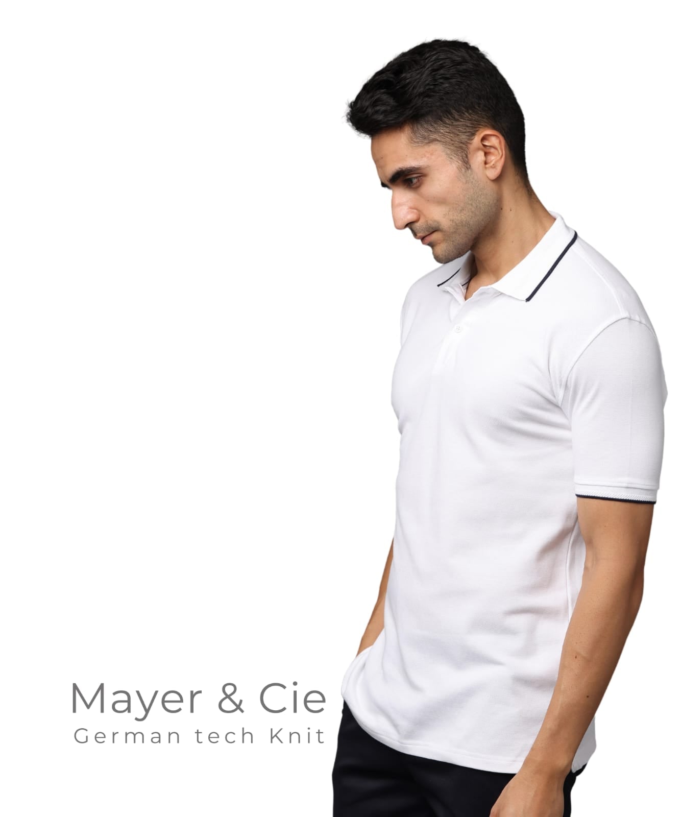 TDOM Men’s WHITE Premium Polo T-Shirt