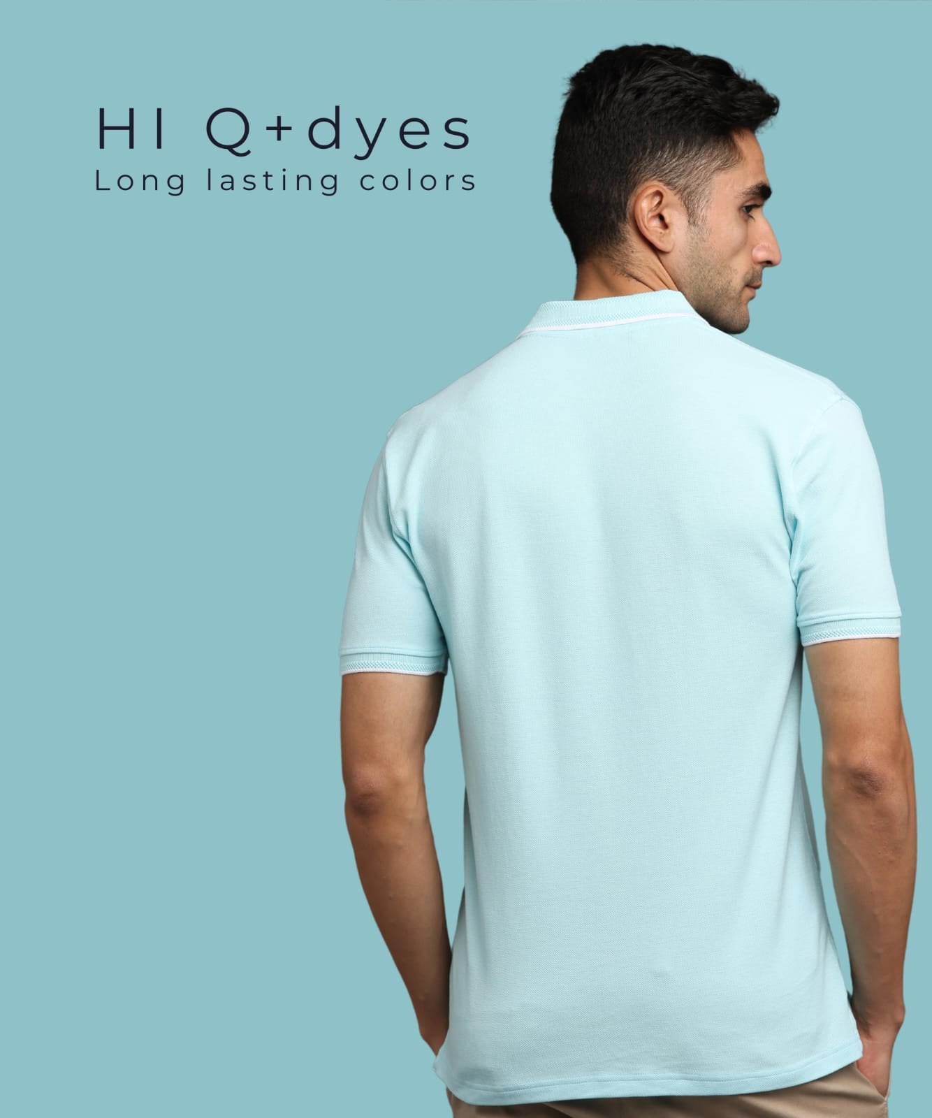 TDOM Men’s MINT BLUE Premium Polo T-Shirt