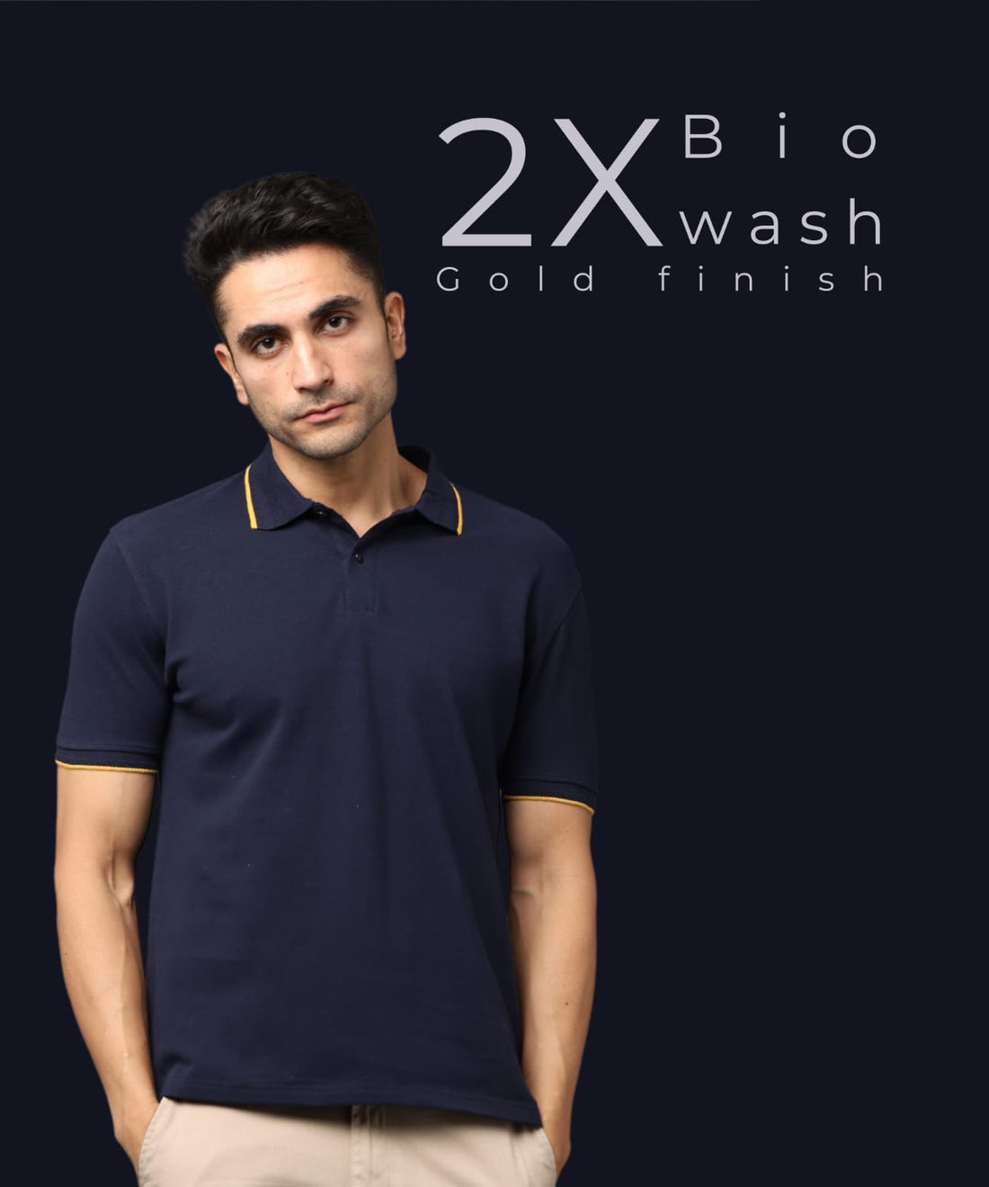 TDOM Men’s MIDNIGHT NAVY Premium Polo T-Shirt